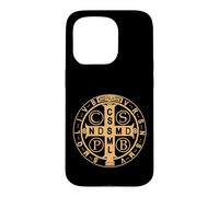 Saint Benedict Medal PAX Peace and Protection Case for iPhone 15 Pro