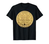 Saint Benedict Medal Protection Pendant Catholic St Benedict T-Shirt