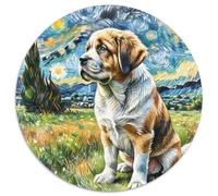 Saint Bernard 1000 Piece Jigsaw Puzzle for Adults Animal Theme Challenging Puzzles Educational Games Creativity & Gift Giving 1000pcs (67.5x67.5cm)