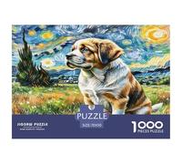 Saint Bernard 1000 Piece Jigsaw Puzzles for Adults Fun, Challenging & Brainteasing Beautiful Home Decoration Challenge High Difficulty 70x50cm/1000pcs