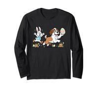 Saint Bernard Bunny Easter Egg Kids Mens Womens Easter Day Long Sleeve T-Shirt