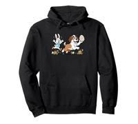 Saint Bernard Bunny Easter Egg Kids Mens Womens Easter Day Pullover Hoodie