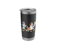 Saint Bernard Bunny Easter Egg Kids Mens Womens Easter Day Stainless Steel Insulated Tumbler