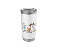 Saint Bernard Bunny Easter Egg Kids Mens Womens Easter Day Stainless Steel Insulated Tumbler