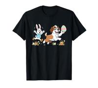Saint Bernard Bunny Easter Egg Kids Mens Womens Easter Day T-Shirt