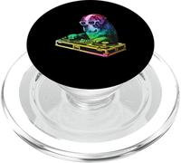 Saint Bernard DJ Music Party Dog Lover PopSockets PopGrip for MagSafe