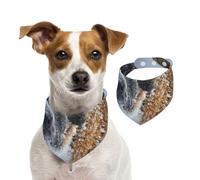 Saint Bernard Dog,Dog Bandanas Cotton Pet Scarf Adjustable Bibs for Pet,L