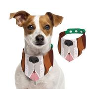 Saint Bernard Dog,Dog Bandanas Cotton Pet Scarf Adjustable Bibs for Pet,S