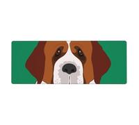 Saint Bernard Dog,Mouse Pad Large Desk Pad Computer Keyboard Mouse Mat With Non Slip Rubber Base 30 x 80 cm