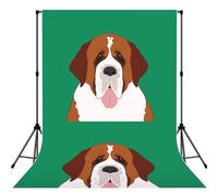Saint Bernard Dog, Photography Backdrop Photo Props 5x7FT Photo Background for Party Home Decoration