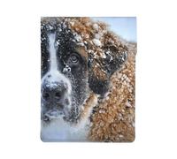 Saint Bernard Dog, PU Leather Laptop Sleeve, Notebook Bag Laptop Case Sleeve Tablet Briefcase