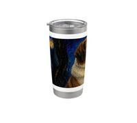 Saint Bernard Dog Van Gogh Starry Night Stainless Steel Insulated Tumbler