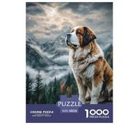 Saint Bernard Jigsaw Large Dog 1000 Pieces - Impossible Educational Game for Adults & Kids | 38x26cm/1000pcs
