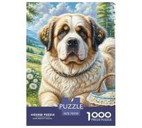 Saint Bernard Jigsaw Puzzle Adult And Children Educational Games Gifts Rainy Days Fun Activities Birthday Jumbo for Boys And Girls 70x50cm/1000pcs