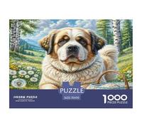 Saint Bernard Jigsaw Puzzles Puzzles for Adults Kids. 1000 Pieces Impossible Challenge Toy Educational Game Home Decoration for Educational Games Gifts 70x50cm/1000pcs