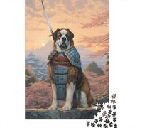 Saint Bernard The Samurai Adult 1000-Piece Jigsaw Puzzle, 52x38cm/1000pcs, for Calm Concentration at Home; Low-dust Pieces for A Tidier Table