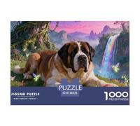 Saint Bernard1000 Piece Puzzle Educational Game Cute Dogs A Challenging Puzzle for The Whole Family 38x26cm/1000pcs