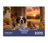 Saint Bernard1000 Piece Puzzle Puzzle Cute Dogs A Challenging Puzzle for Adults Children 70x50cm/1000pcs