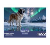Saint Bernard1000 Piece Puzzle Puzzle Games Cute Dogs A Challenging Puzzle for Adults And Children 38x26cm/1000pcs
