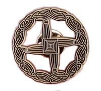 Saint Brigid's Cross Brigit's Celtic Christian Weave Woven Christ Kildare 1.2" Enamel Pin Badge, 1.2 Inches Tall, Enamel, metal