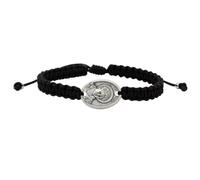 Saint Carlo Acutis Bracelet with Center Medal | Adjustable Cord | Patron Saint of the Internet & Youth | Great Catholic Gift for Confirmation, One Size, Metal, no gemstone