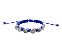 Saint Carlo Acutis Bracelet with Ten Metal Beads | Adjustable Cord | Beads Double as Decade Rosary | Great Catholic Gift for Confirmation, One Size, Metal, no gemstone
