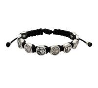 Saint Carlo Acutis Bracelet with Ten Metal Beads | Adjustable Cord | Beads Double as Decade Rosary | Great Catholic Gift for Confirmation, One Size, Metal, no gemstone