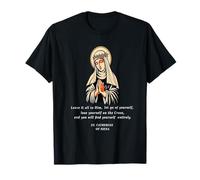 Saint Catherine Inspirational Quote and Design for Catholic T-Shirt