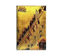 Saint Catherine's Monastery - The Ladder Of Divine Ascent Poster Wall Art Canvas Bedroom Decor Office Room Kitchen Decor Gift Unframe 12x18inch(30x45c
