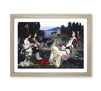 Saint Cecilia By John William Waterhouse Classic Painting Framed Print | A2 Oak Framed Wall Art | Ready to Hang | Classic Historical Picture | Living Room Bedroom Lounge Office