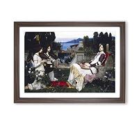 Saint Cecilia by John William Waterhouse Framed Print | A2 Walnut Framed Wall Art | Ready to Hang | Modern Nature Picture | Living Room Bedroom Lounge Office