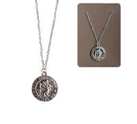 Saint Christopher Necklace Patron St Travel Protection Christian Chain Gift Luck