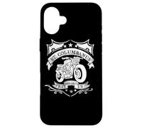 Saint Columbanus Patron of Motorcyclists Vintage Motorcycles Case for iPhone 16 Plus