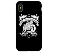 Saint Columbanus Patron of Motorcyclists Vintage Motorcycles Case for iPhone X/XS