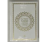 SAINT CORAN ARABE FRANçAIS P: Et la traduction en langue française du sens de ses versets et la transcription en caractères latins en phonétique. Couverture daim blanc