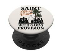 Saint Crowd Faith Clear Vision God’s Provision Bible Graphic PopSockets Adhesive PopGrip