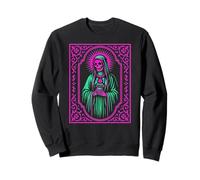 Saint Death Santa Muerte Folk Prayer Design Sweatshirt