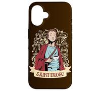 Saint Drogo Coffee Feast Day Catholic Patron Saint Deaf Case for iPhone 16