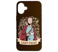 Saint Drogo Coffee Feast Day Catholic Patron Saint Deaf Case for iPhone 16 Plus