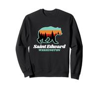 Saint Edward Washington Fishing Summer Bear Sweatshirt