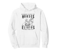 Saint Eligius Patron of Horses Blacksmiths and Farriers Pullover Hoodie