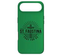 Saint Faustina Pray For Us Catholic Cross Case for iPhone Air
