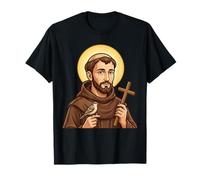 Saint Francis of Assisi Patron Birds Animals Catholic St T-Shirt