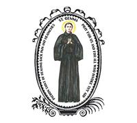 Saint Gemma Patron of Healing Back Pain and Headaches Lined Notebook Journal