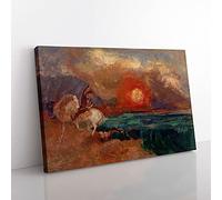 Saint George and The Dragon by Odilon Redon Canvas Print 30x20 Inch
