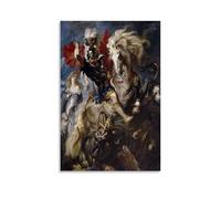Saint George And The Dragon By Peter Paul RubensPoster Decorative Painting Print Picture Canvas Wall Art Bedroom Office Living Room Decoration24x36inch(60x90cm)