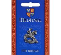 Saint George and the Dragon Pin Badge, Lead-free English Pewter