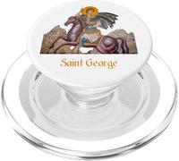 Saint George Shirt Saint George Riding on a Horse PopSockets PopGrip for MagSafe