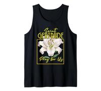 Saint Gertrude Lily of Purity Women's Faith Devotion Tank Top