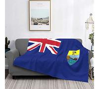 Saint Helena Flag Fleece Warm Soft Throw Blankets Anti-Static Thick Fuzzy Luxury Bed Blanket for Couch, Bed, Sofa Ultra Luxurious Warm and Cozy for All Seasons 60"X50"
